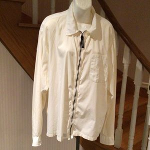 Mens Extē jeans front zipper enclosure shirt/light weight jacket made in…